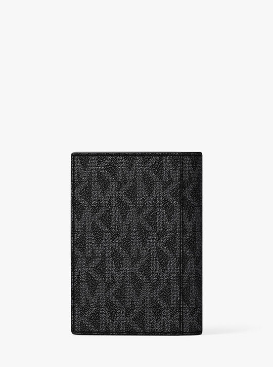 Hudson Signature Logo Folio Card Case michael kors hudson signature logo folio card case
