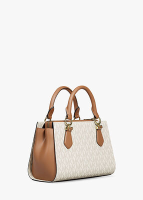 michael kors marilyn small signature logo messenger bag