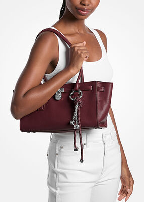 michael kors hamilton moderne small leather satchel