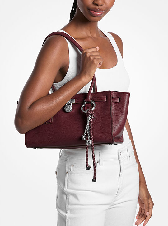 michael kors hamilton moderne small leather satchel