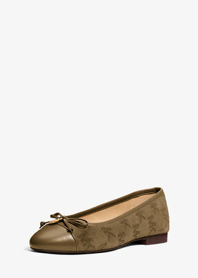 michael kors piper flex logo stitched suede