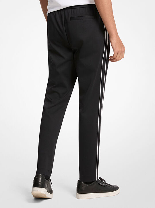 Contrast Piping Stretch Nylon Track Pants michael kors contrast piping stretch nylon track pants