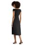 michael kors ribbed off the shoulder midi dress