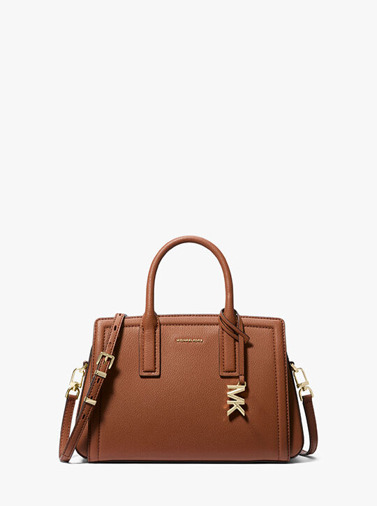 Laila Small Pebbled Leather Satchel michael kors laila small pebbled leather satchel