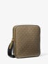 Hudson Mini Signature Logo Flight Bag michael kors hudson mini signature logo flight bag