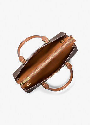 michael kors sheila medium logo satchel