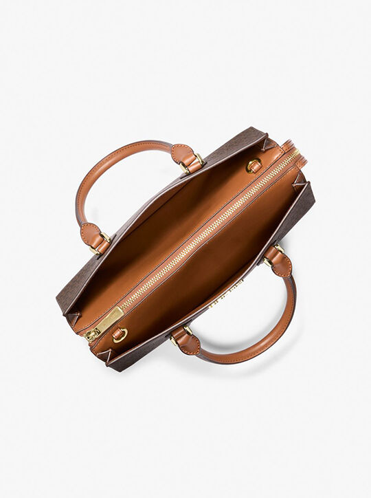 michael kors حقيبة شيلا متوسطة الحجم بشعار الماركة