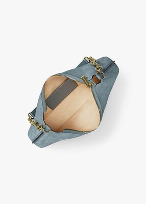 michael kors nolita medium nubuck chain pochette