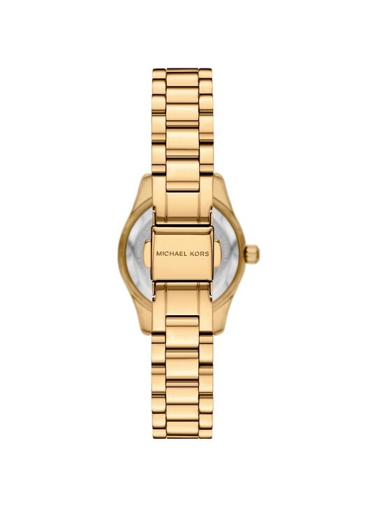 Lexington Brushed Gold-Tone Watch Gift Set michael kors lexington brushed gold tone watch gift set