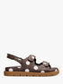 michael kors holland polka dot signature logo sandal