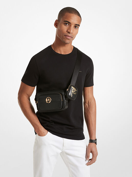 michael kors new year hudson leather camera bag