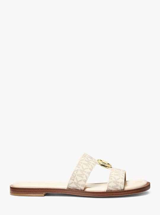 michael kors erin signature logo sandal