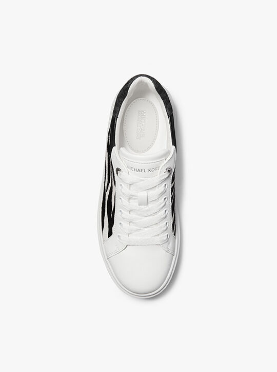 michael kors romey mixed media platform sneaker