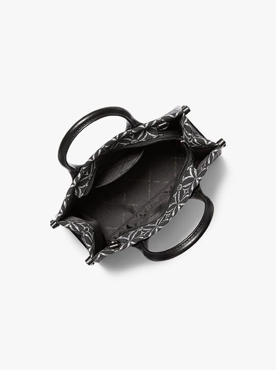 Mirella Small Metallic Logo Jacquard Crossbody Bag michael kors mirella small metallic logo jacquard crossbody bag