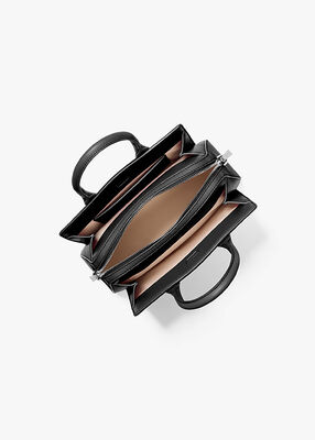 michael kors حقيبة ليلى الجلدية الصغيرة المرصعة بالدبابيس