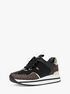 michael kors raina mixed media platform trainer