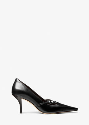 michael kors selina leather pump