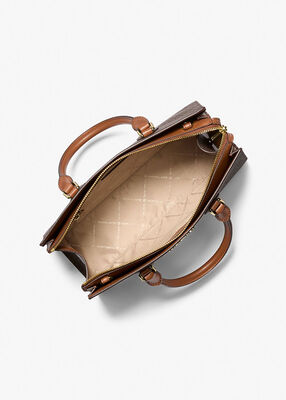 michael kors sheila medium logo satchel