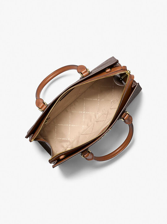 michael kors حقيبة شيلا متوسطة الحجم بشعار الماركة