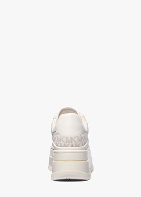 michael kors hayes signature logo platform sneaker