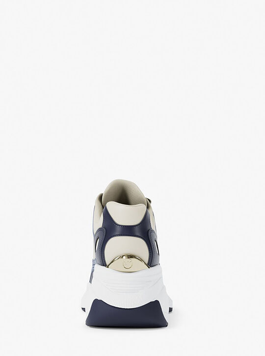 michael kors zuma leather trainer