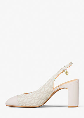 michael kors piper flex signature logo slingback pump