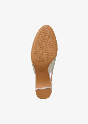michael kors piper flex signature logo slingback pump