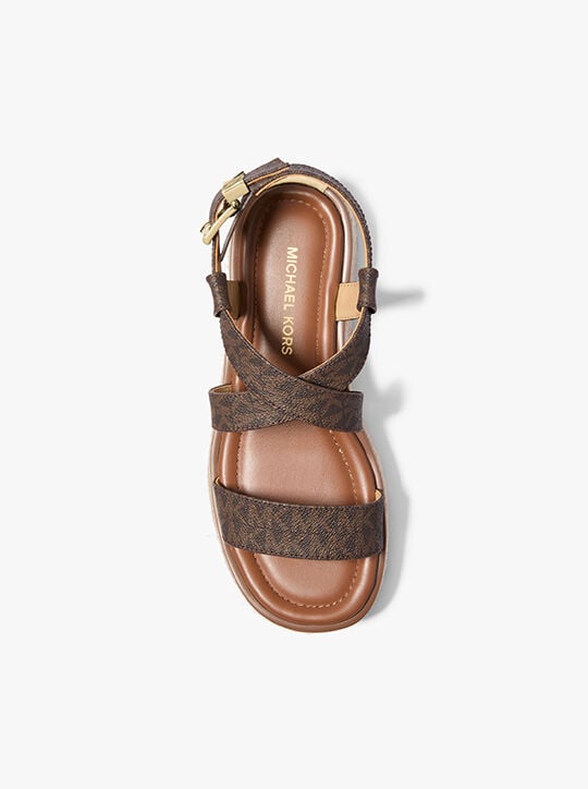 Lynn Signature Logo Platform Espadrille Sandal michael kors lynn signature logo platform espadrille sandal