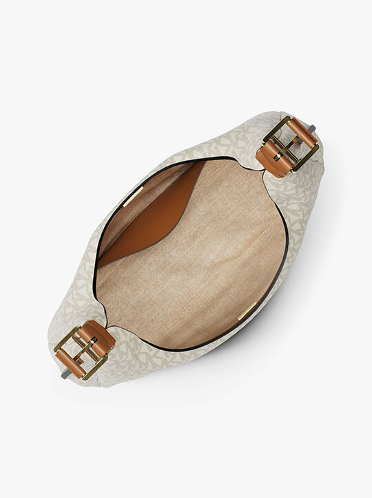 michael kors حقيبة كتف نوليتا كبيرة بشعار الماركة