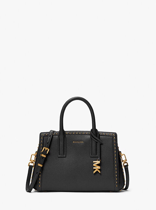 Laila Small Studded Leather Satchel michael kors laila small studded leather satchel