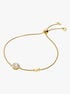 Michael Kors 14k Gold-Plated Sterling Silver Halo Slider Bracelet michael kors 14k gold plated sterling silver halo slider bracelet