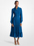 Smocked Georgette Shirtdress michael kors smocked georgette shirtdress