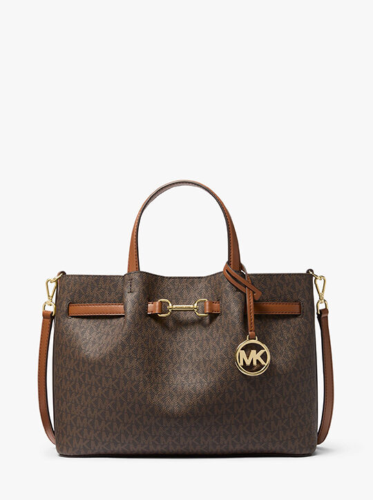 Carson Medium Signature Logo Satchel michael kors carson medium signature logo satchel