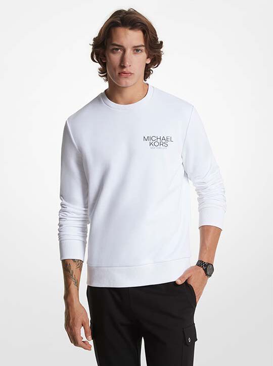 michael kors logo cotton blend sweatshirt