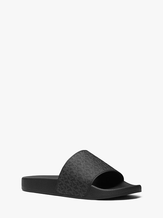 Dawson Signature Logo Slide Sandal michael kors dawson signature logo slide sandal