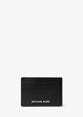 michael kors pebbled leather card case