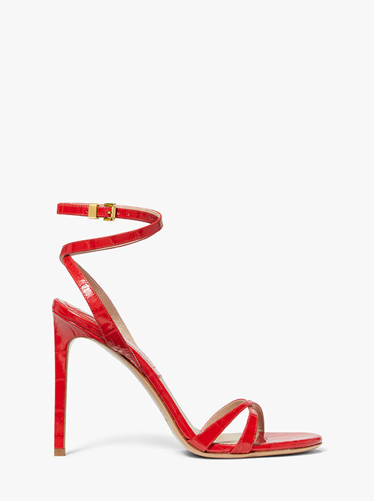 صندل كريسي جلد بنقشة جلد التمساح michael kors صندل كريسي جلد بنقشة جلد التمساح