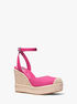 michael kors larissa cotton canvas espadrille wedge