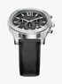 michael kors lexington chronograph black leather watch