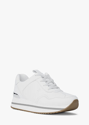 michael kors raina leather trainer