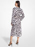 michael kors floral georgette midi dress