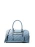 michael kors jet set travel medium logo embossed leather duffel crossbody bag