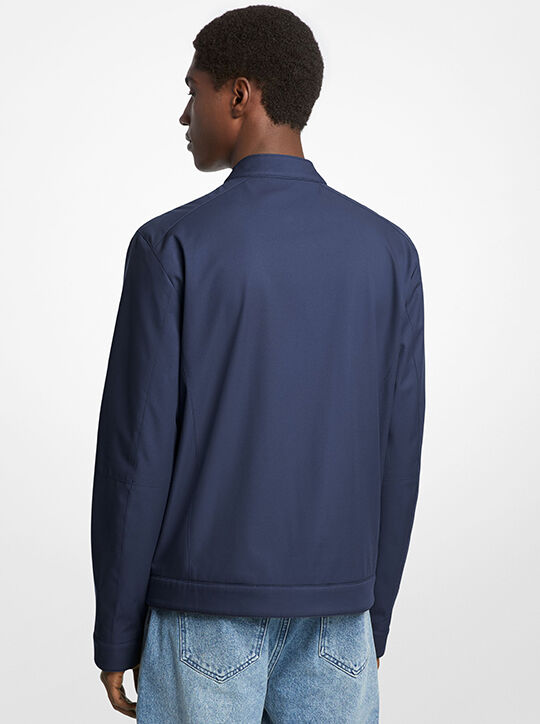 michael kors woven racer jacket