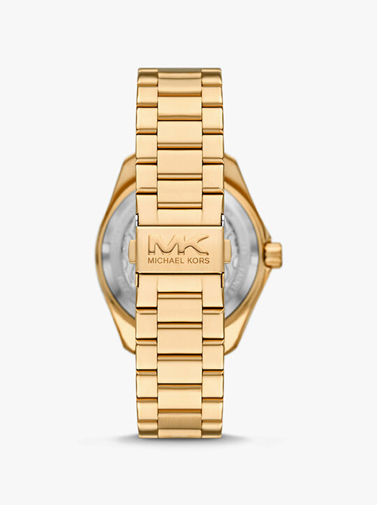Oversized Maritime Gold-Tone Watch michael kors oversized maritime gold tone watch