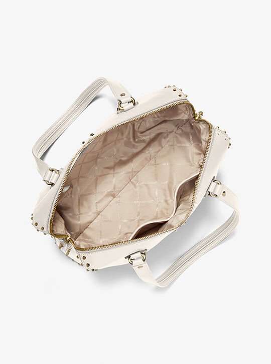 حقيبة يد أستور جلدية كبيرة مرصعة michael kors حقيبة يد أستور جلدية كبيرة مرصعة