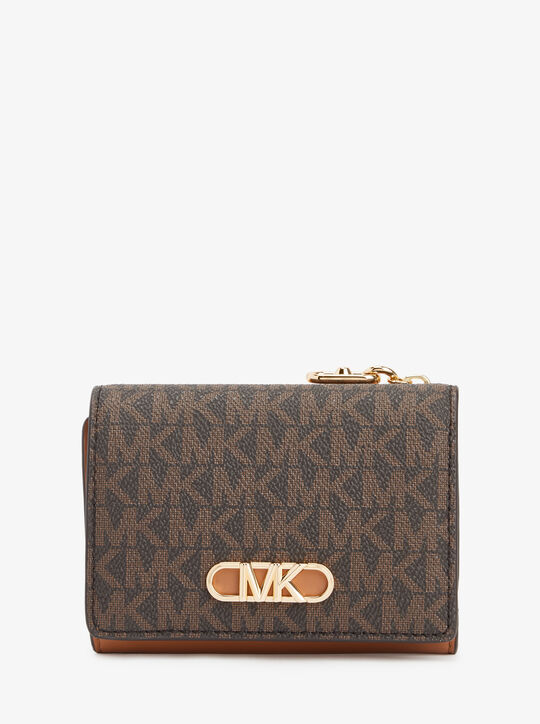 محفظة باركر متوسطة الحجم ثلاثية الطي بشعار الماركة michael kors محفظة باركر متوسطة الحجم ثلاثية الطي بشعار الماركة