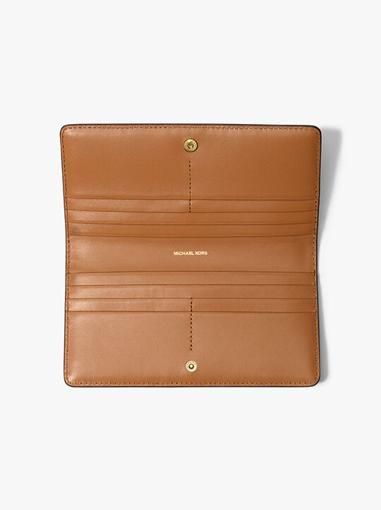 michael kors bryant large signature logo snap front wallet