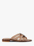 Erika Leather Slide Sandal michael kors erika leather slide sandal