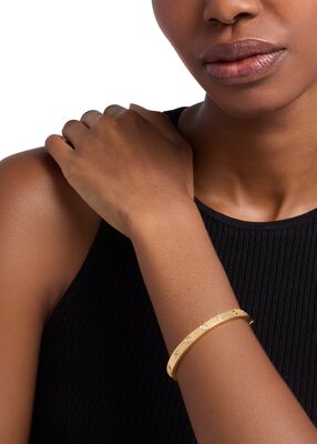 michael kors cubic zirconia logo bangle