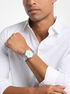 Oversized Lexington Silver-Tone Watch michael kors oversized lexington silver tone watch